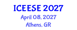 International Conference on Electrical, Electronics and Systems Engineering (ICEESE) April 08, 2027 - Athens, Greece International Conference on Electrical, Electronics and Systems Engineering (ICEESE) April 08, 2027 - Athens, Greece