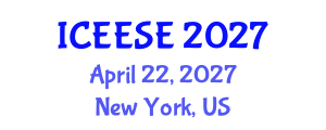 International Conference on Electrical, Electronics and Systems Engineering (ICEESE) April 22, 2027 - New York, United States International Conference on Electrical, Electronics and Systems Engineering (ICEESE) April 22, 2027 - New York, United States