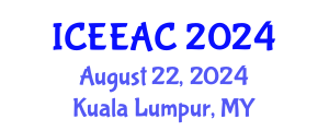 International Conference on Electrical Engineering and Automation Control (ICEEAC) August 22, 2024 - Kuala Lumpur, Malaysia