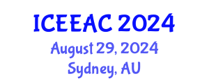 International Conference on Electrical Engineering and Automation Control (ICEEAC) August 29, 2024 - Sydney, Australia