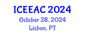 International Conference on Electrical Engineering and Automation Control (ICEEAC) October 28, 2024 - Lisbon, Portugal