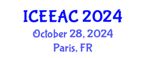 International Conference on Electrical Engineering and Automation Control (ICEEAC) October 28, 2024 - Paris, France