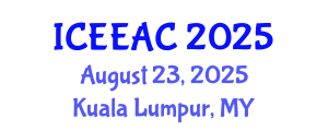 International Conference on Electrical Engineering and Automation Control (ICEEAC) August 23, 2025 - Kuala Lumpur, Malaysia