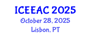 International Conference on Electrical Engineering and Automation Control (ICEEAC) October 28, 2025 - Lisbon, Portugal