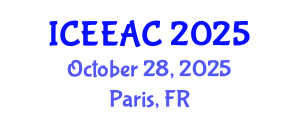 International Conference on Electrical Engineering and Automation Control (ICEEAC) October 28, 2025 - Paris, France