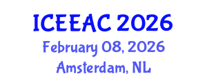 International Conference on Electrical Engineering and Automation Control (ICEEAC) February 08, 2026 - Amsterdam, Netherlands