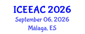 International Conference on Electrical Engineering and Automation Control (ICEEAC) September 06, 2026 - Málaga, Spain International Conference on Electrical Engineering and Automation Control (ICEEAC) September 06, 2026 - Málaga, Spain
