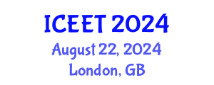 International Conference on Electrical Engineering and Technology (ICEET) August 22, 2024 - London, United Kingdom