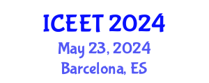 International Conference on Electrical Engineering and Technology (ICEET) May 23, 2024 - Barcelona, Spain