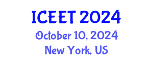 International Conference on Electrical Engineering and Technology (ICEET) October 10, 2024 - New York, United States