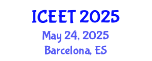 International Conference on Electrical Engineering and Technology (ICEET) May 24, 2025 - Barcelona, Spain