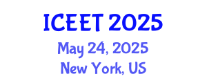 International Conference on Electrical Engineering and Technology (ICEET) May 24, 2025 - New York, United States