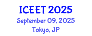 International Conference on Electrical Engineering and Technology (ICEET) September 09, 2025 - Tokyo, Japan