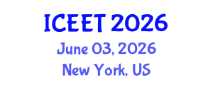 International Conference on Electrical Engineering and Technology (ICEET) June 03, 2026 - New York, United States