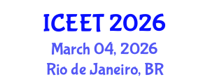 International Conference on Electrical Engineering and Technology (ICEET) March 04, 2026 - Rio de Janeiro, Brazil