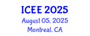 International Conference on Electrical Engineering (ICEE) August 05, 2025 - Montreal, Canada