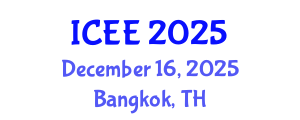 International Conference on Electrical Engineering (ICEE) December 16, 2025 - Bangkok, Thailand