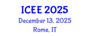 International Conference on Electrical Engineering (ICEE) December 13, 2025 - Rome, Italy