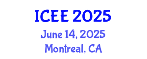 International Conference on Electrical Engineering (ICEE) June 14, 2025 - Montreal, Canada