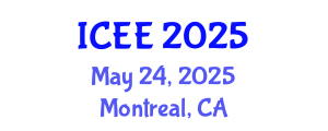 International Conference on Electrical Engineering (ICEE) May 24, 2025 - Montreal, Canada