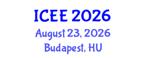 International Conference on Electrical Engineering (ICEE) August 23, 2026 - Budapest, Hungary