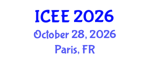 International Conference on Electrical Engineering (ICEE) October 28, 2026 - Paris, France