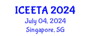 International Conference on Electrical Engineering: Theory and Application (ICEETA) July 04, 2024 - Singapore, Singapore