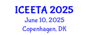 International Conference on Electrical Engineering: Theory and Application (ICEETA) June 10, 2025 - Copenhagen, Denmark