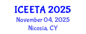 International Conference on Electrical Engineering: Theory and Application (ICEETA) November 04, 2025 - Nicosia, Cyprus