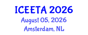 International Conference on Electrical Engineering: Theory and Application (ICEETA) August 05, 2026 - Amsterdam, Netherlands