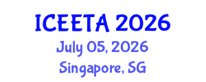 International Conference on Electrical Engineering: Theory and Application (ICEETA) July 05, 2026 - Singapore, Singapore