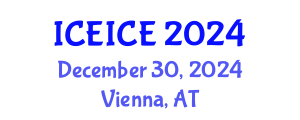 International Conference on Electrical, Instrumentation and Control Engineering (ICEICE) December 30, 2024 - Vienna, Austria