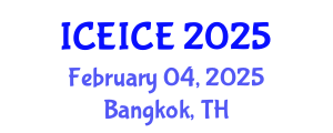 International Conference on Electrical, Instrumentation and Control Engineering (ICEICE) February 04, 2025 - Bangkok, Thailand