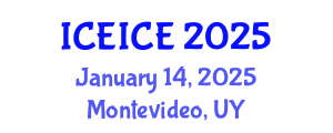 International Conference on Electrical, Instrumentation and Control Engineering (ICEICE) January 14, 2025 - Montevideo, Uruguay