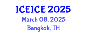 International Conference on Electrical, Instrumentation and Control Engineering (ICEICE) March 08, 2025 - Bangkok, Thailand