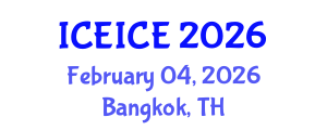 International Conference on Electrical, Instrumentation and Control Engineering (ICEICE) February 04, 2026 - Bangkok, Thailand