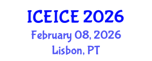 International Conference on Electrical, Instrumentation and Control Engineering (ICEICE) February 08, 2026 - Lisbon, Portugal