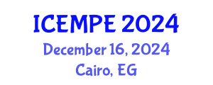 International Conference on Electrical Machines and Power Electronics (ICEMPE) December 16, 2024 - Cairo, Egypt