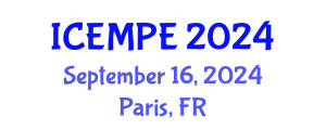 International Conference on Electrical Machines and Power Electronics (ICEMPE) September 16, 2024 - Paris, France