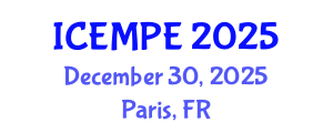 International Conference on Electrical Machines and Power Electronics (ICEMPE) December 30, 2025 - Paris, France