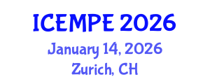 International Conference on Electrical Machines and Power Electronics (ICEMPE) January 14, 2026 - Zurich, Switzerland