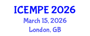 International Conference on Electrical Machines and Power Electronics (ICEMPE) March 15, 2026 - London, United Kingdom