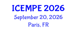 International Conference on Electrical Machines and Power Electronics (ICEMPE) September 20, 2026 - Paris, France