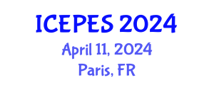 International Conference on Electrical Power and Energy Systems (ICEPES) April 11, 2024 - Paris, France