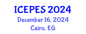 International Conference on Electrical Power and Energy Systems (ICEPES) December 16, 2024 - Cairo, Egypt