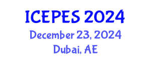 International Conference on Electrical Power and Energy Systems (ICEPES) December 23, 2024 - Dubai, United Arab Emirates