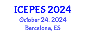 International Conference on Electrical Power and Energy Systems (ICEPES) October 24, 2024 - Barcelona, Spain