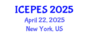 International Conference on Electrical Power and Energy Systems (ICEPES) April 22, 2025 - New York, United States