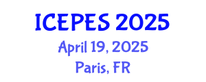 International Conference on Electrical Power and Energy Systems (ICEPES) April 19, 2025 - Paris, France