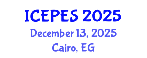 International Conference on Electrical Power and Energy Systems (ICEPES) December 13, 2025 - Cairo, Egypt